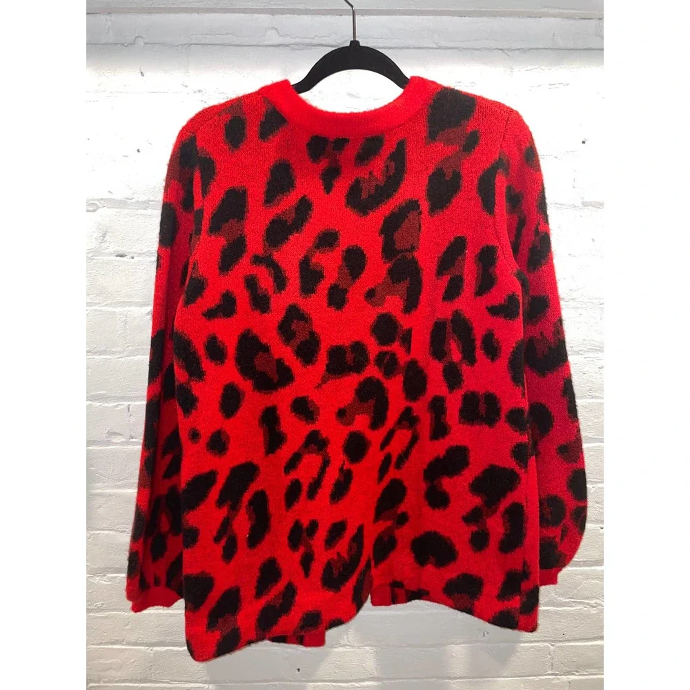 Lovers and Friends Wild Duster Cardigan in Red Leopard | REVOLVE (M)